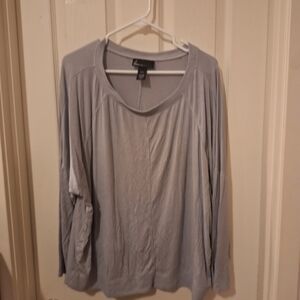 Lane Bryant Gray Long Sleeve Top Size 22 / 24